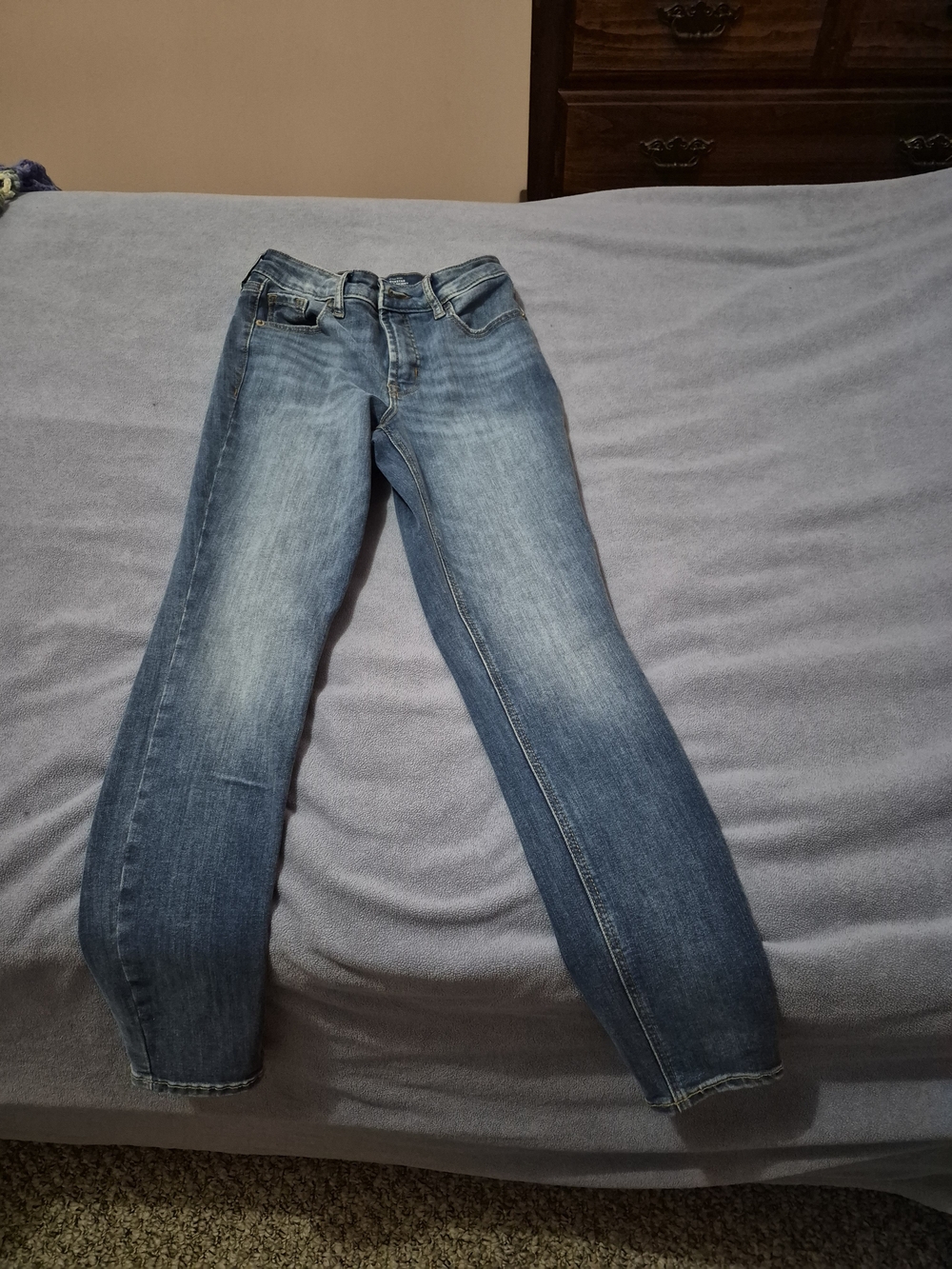 Old Navy Kids Blue Denim Jeans - Light Wash Straight Leg
